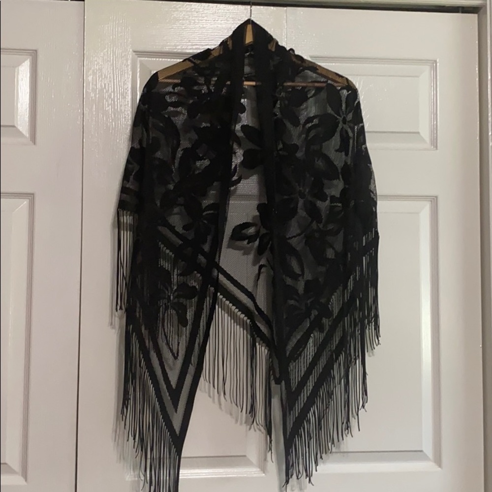 Flawless lace shawl wrap